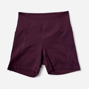 Girlfriend Collective Women's High-Waisted Purple Shorts